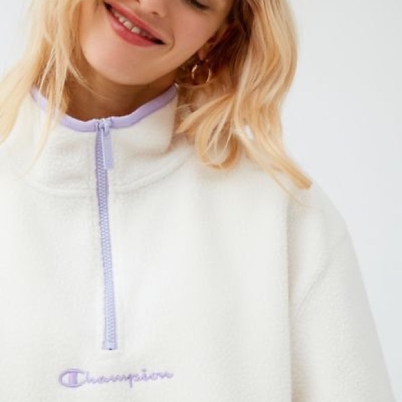 NWT Champion Polar Fleece Quarter Zip - Picture 3 of 3